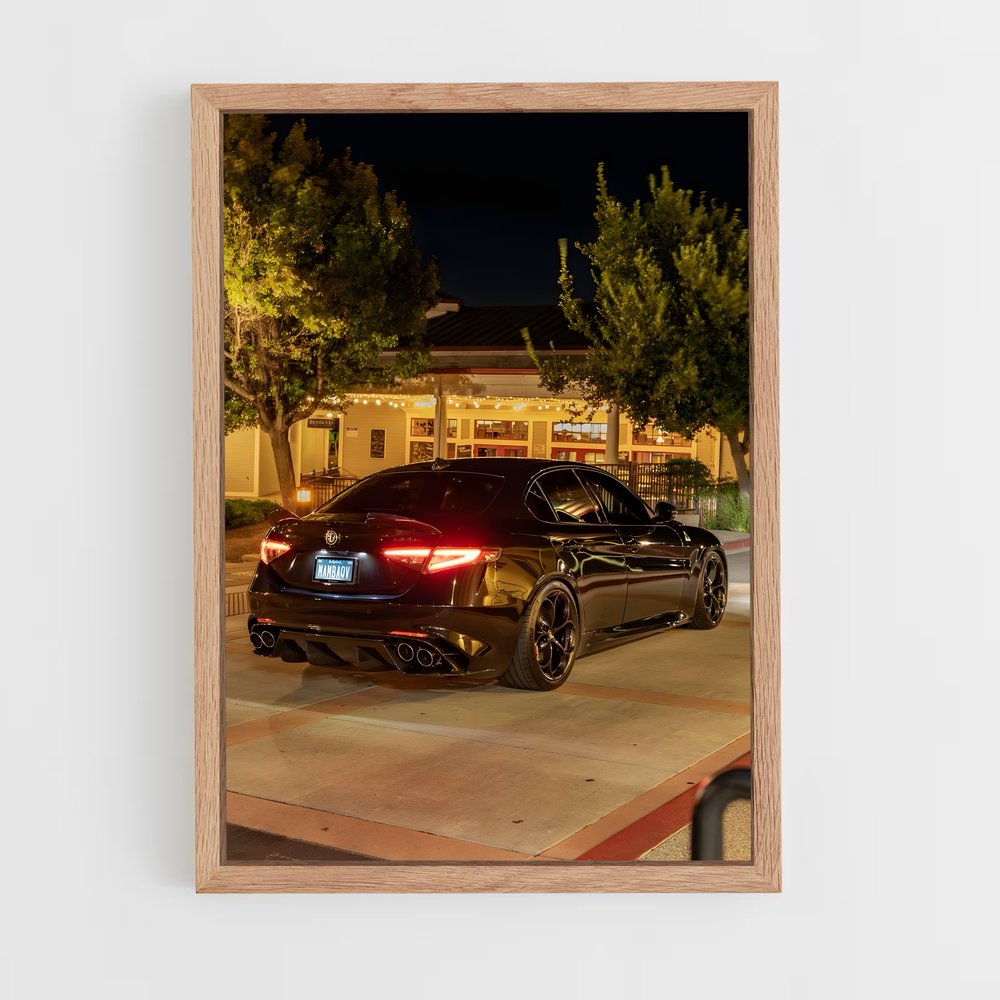 Poster Giulia quadrifoglio essence – affiche Alfa Romeo (vue 4)
